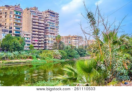 The Banks Of Nile River Are Planted With Lush Greenery, That Makes Pleasant Conditions For Evening W