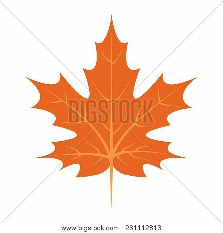 Maple Leaf Icon. Flat Illustration Of Maple Leaf Vector Icon For Web Design