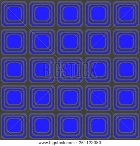 Vector Seamless Texture With Rounded Squares Looking Like Old Tv
