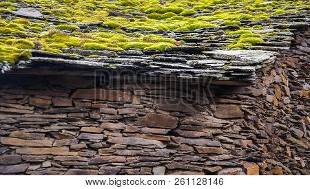 Urban Autumn Landscape In One Of Black Cities Of Spain  El Muyo