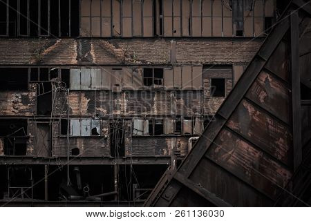 Ostrava, Czech Republic - August 21, 2018: Detail Of Coke Oven In Lower Vitkovice, A National Site O
