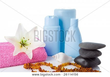 水疗服务对象和花卉技术揭密莉莉白上