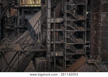 Ostrava, Czech Republic - August 21, 2018: Blast Furnace In Lower Vitkovice, A National Site Of Indu