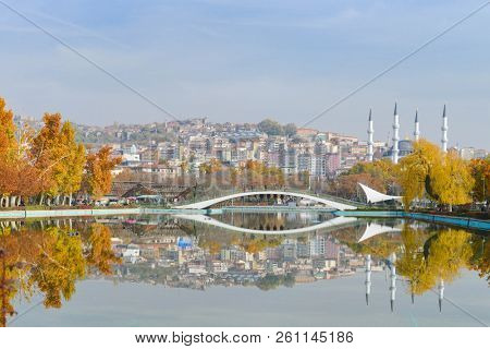 Ankara, Capital City of Turkey - Youth Park (Genclik Parki) in autumn 