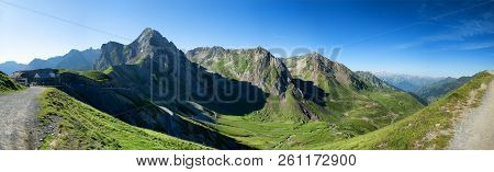 A View Of Col Du Tourmalet In Pyrenees Mountains