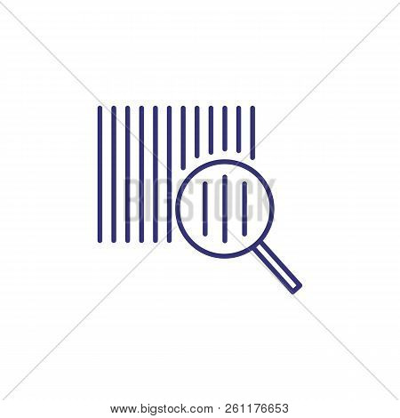Analyzing Barcode Line Icon. Scanning, Identity, Data. Shopping Concept. Vector Illustration Can Be 