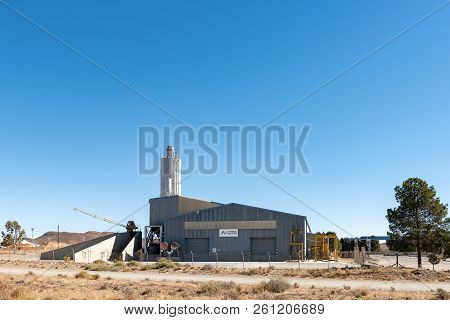 De Aar, South Africa, August 6, 2018: A Factory Producing Railway Sleepers In De Aar In The Northern