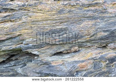 Rough Fieldstone Part Of The Outer Wall Of A Rockport Lime Kiln