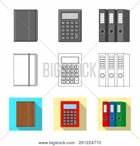 Isolated Object Of Office And Supply Icon. Set Of Office And School Vector Icon For Stock.