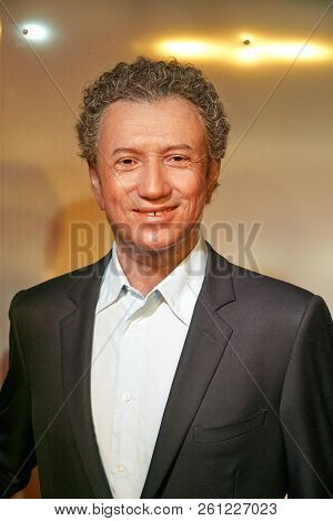 Montreal, Canada - September 23, 2018: Michel Drucker, Popular French Journalist And Tv Host. Wax Mu