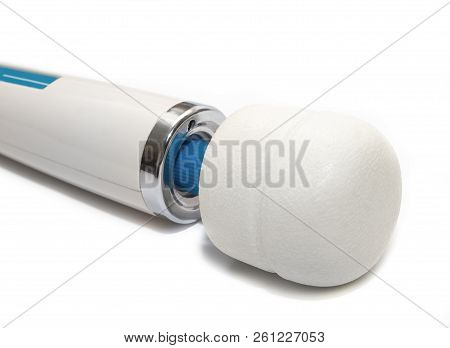 Massage For The Body. Clitoral Vibrator, Intimate Accessory On A White Background. Close-up
