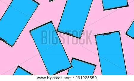 Texture, Seamless Pattern Of Modern Trendy Beautiful Glossy Expensive Smart Realistic Isometric Surr