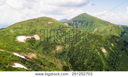 View Of The Mountains From A Bird's Eye View