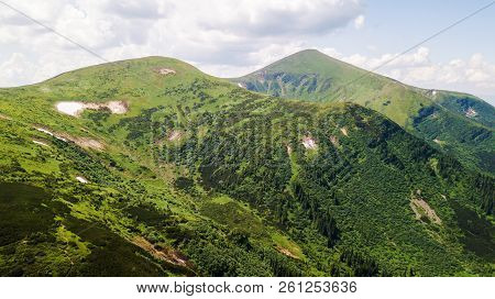 View Of The Mountains From A Bird's Eye View