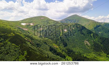 View Of The Mountains From A Bird's Eye View