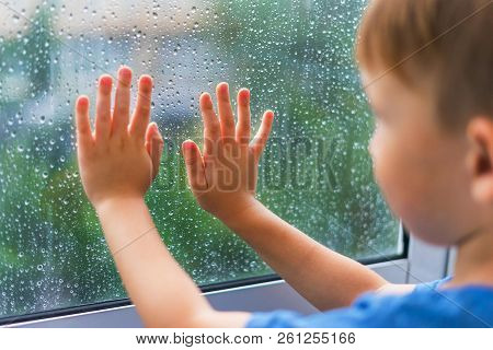 Boy At The Rainy Window