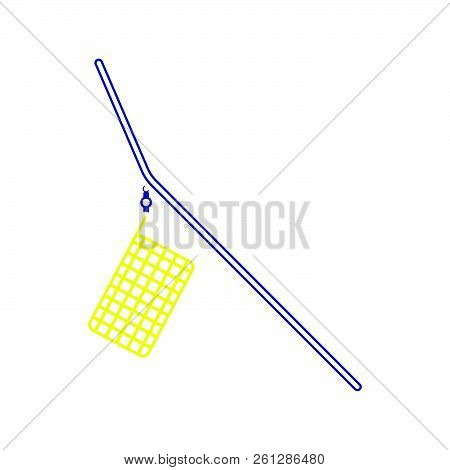 Icon Of  Fishing Feeder Net. Thin Line Design. Vector Illustration.