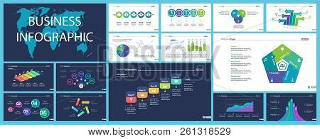 Business Inforgraphic Design Set For Strategy Concept. Can Be Used For Business Project, Annual Repo