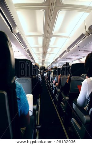 Pasażerów na pokładzie samolotu