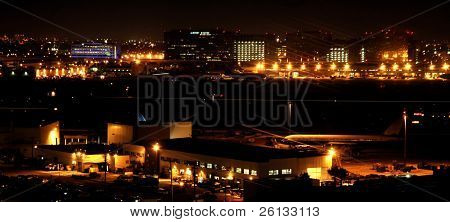 LAX Flughafen in Los Angeles, Kalifornien, in der Nacht