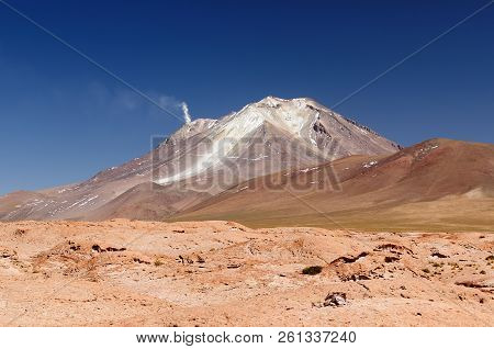 Bolivia - The Most Beautifull Andes In South America. The Surreal Landscape Is Nearly Treeless, Punc