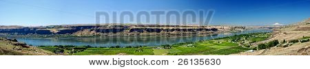 射击从 Maryhill，华盛顿哥伦比亚河的全景视图