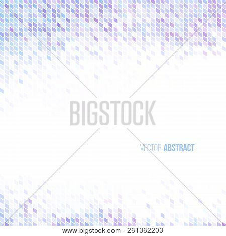 Abstract Light Blue Lilac And White Geometric Background.