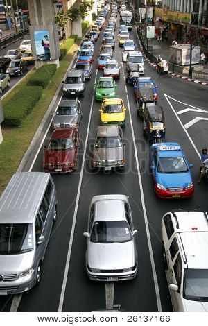 Verkehr in einer Stadt