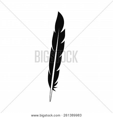 Design Feather Icon. Simple Illustration Of Design Feather Vector Icon For Web Design Isolated On Wh