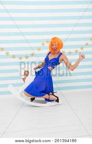 Crazy Woman Ride Horse Toy. Woman Rider Ride Horse Like Crazy. Just Like A Kid. Work Hard Play Hard.