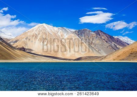 Pangong Lake, Is An Endorheic Lake In The Himalayas