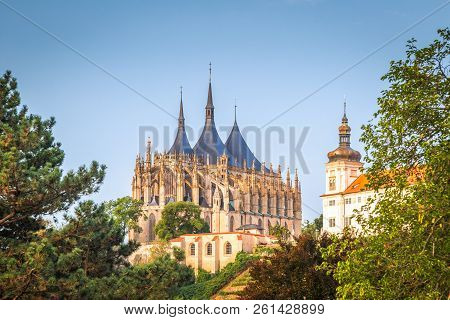 The Cathedral Of St Barbara And Jesuit College In Kutna Hora, Czech Republic, Europe.
