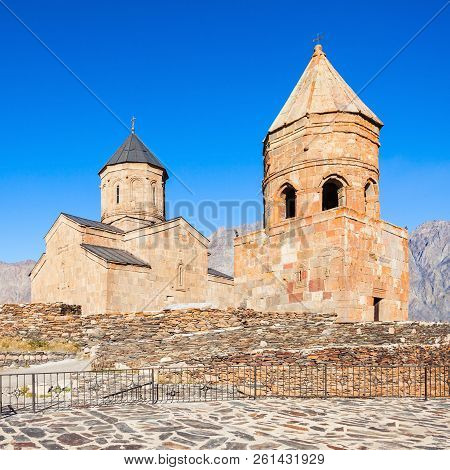 Gergeti Trinity Church Georgian: Tsminda Sameba Is A Popular Name For Holy Trinity Church Near The V