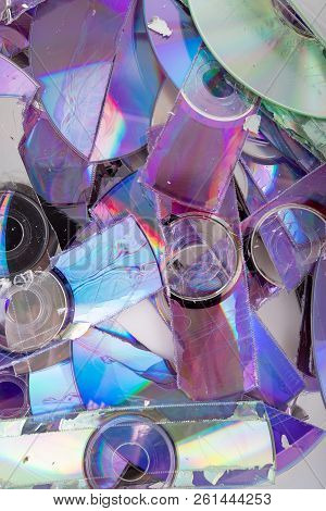 Shredded Cd And Dvd Data Disc