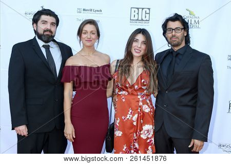 AVALON - SEP 29:  Israel Trulin, Diliana Deltcheva, Paola Trulin, Salvador Lleo at the Catalina Film Festival - Saturday Red Carpet at the Casino on September 29, 2018 in Avalon, CA