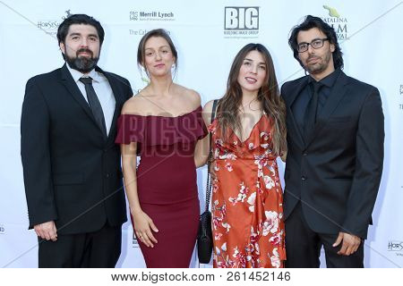 AVALON - SEP 29:  Israel Trulin, Diliana Deltcheva, Paola Trulin, Salvador Lleo at the Catalina Film Festival - Saturday Red Carpet at the Casino on September 29, 2018 in Avalon, CA