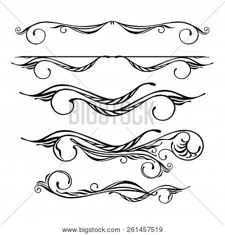 Vector Floral Black And White Hand Drawing Pattern