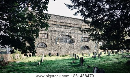 Architecture In England. Church On The Hill In West Wycombe.