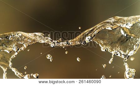 Water Splashing In Inversion As An Abstract Background .