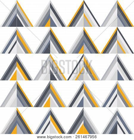 Gold And Grey Geometric Seamless Pattern. Modern Design Great For Invitations, Fabric, Wallpaper, Gi