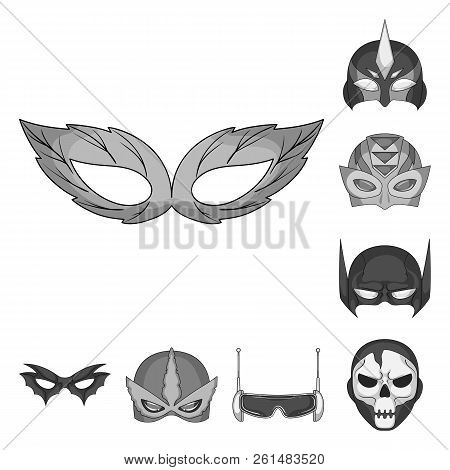 Vector Design Of Hero And Mask Icon. Collection Of Hero And Superhero Vector Icon For Stock.