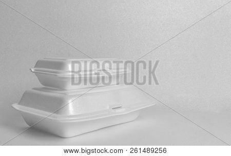 White Foam Food Containers