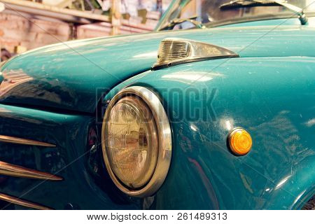 Montagnana, Italy August 27, 2018: Retro Car Fiat 600 1955 Release.
