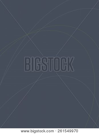 Grey Template Of Cover Page For Banner, Poster, Brouchure With Thin Lines. Vector Illustration.