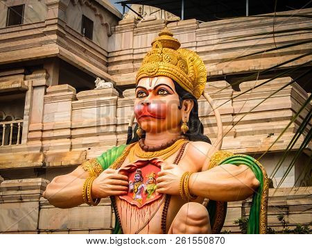 Dwarapudi, India - Circa January, 2018. Architecture Of Ayyappa Swamy Temple In Dwarapudi, India.