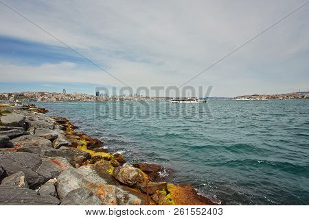 Bosphorus With A Old Town On A Background, Istambul