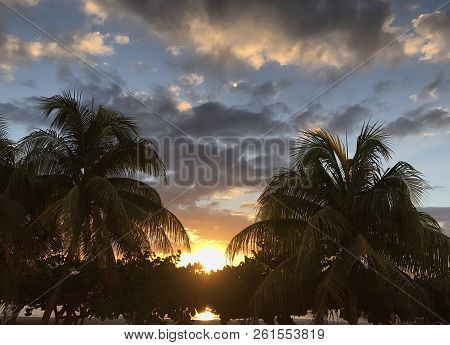 Amazing Sunset In The Caribben Without Filters