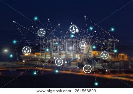 24h Social Connection And Networking Management Logistics Of Industrial Container Cargo For Import E