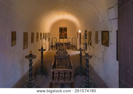 Arequipa Peru September 12 2018 Monastery Of The Company Interior. The Munks  Rest In This Room Afte