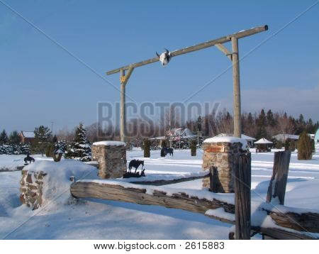 Ranch In Winter